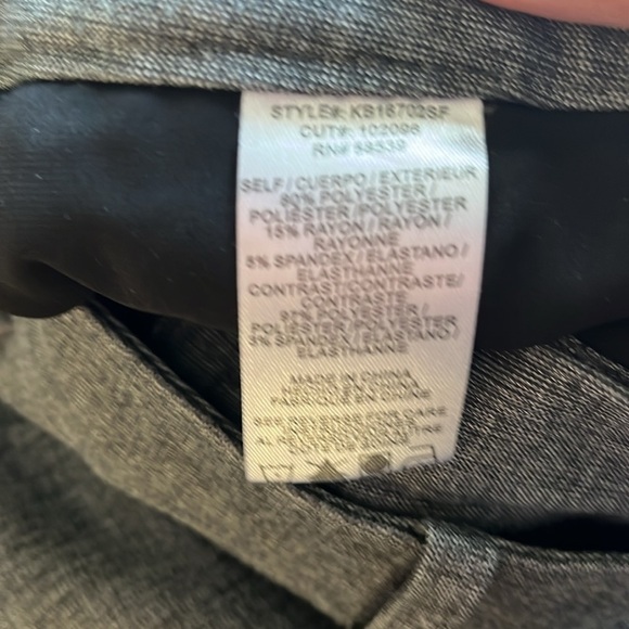 Kut From The Kloth Gray Pants Size 4 Side Pockets Straight Leg Zipper Closure - Picture 4 of 12